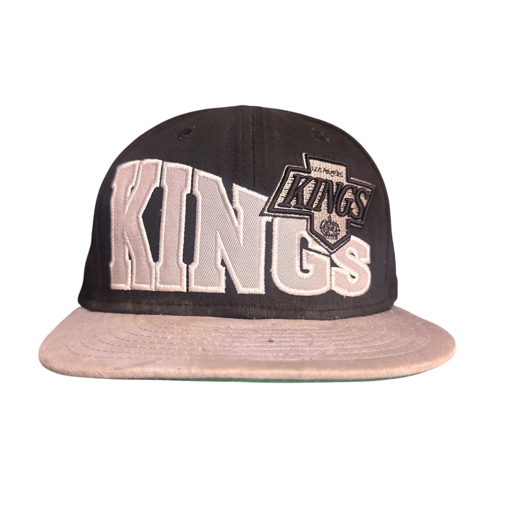 Los Angeles‎ Kings NHL New Era Snapback Hat Black Grey Flat Brim Cap Men's OSFA